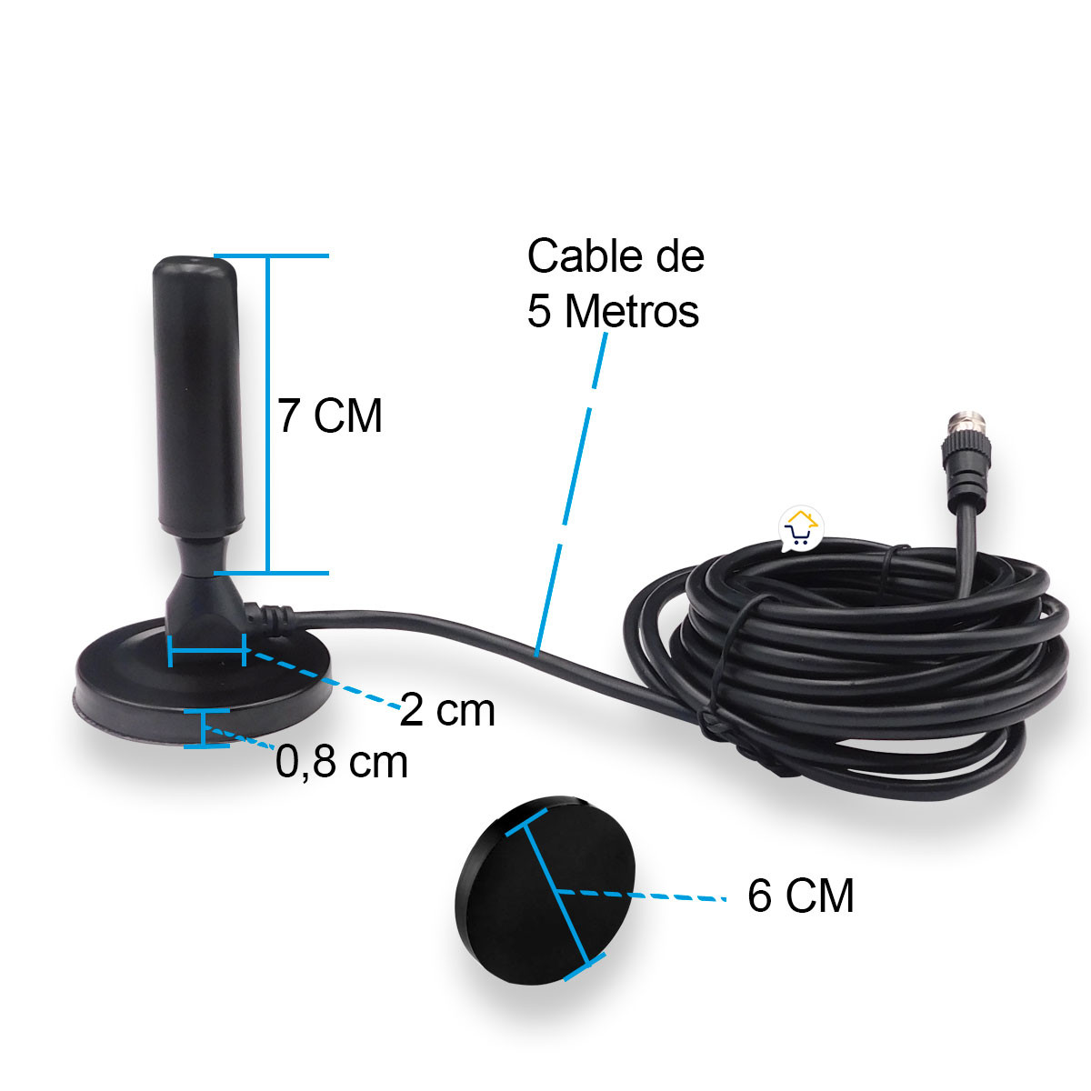 Miniatura 4 de Antena Digital HDTV Terrestre MN3010